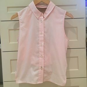 Jonathan Simkhai Sleeveless Button Down Crop Top